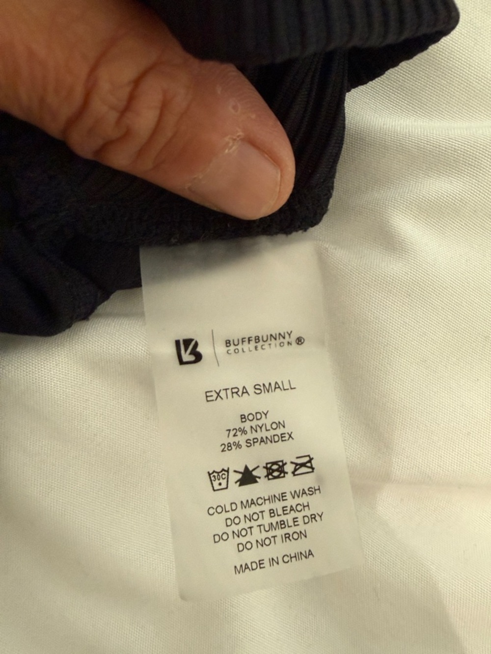 BuffBunny Black Ribbed Flare Leggings - Picture 3 of 3